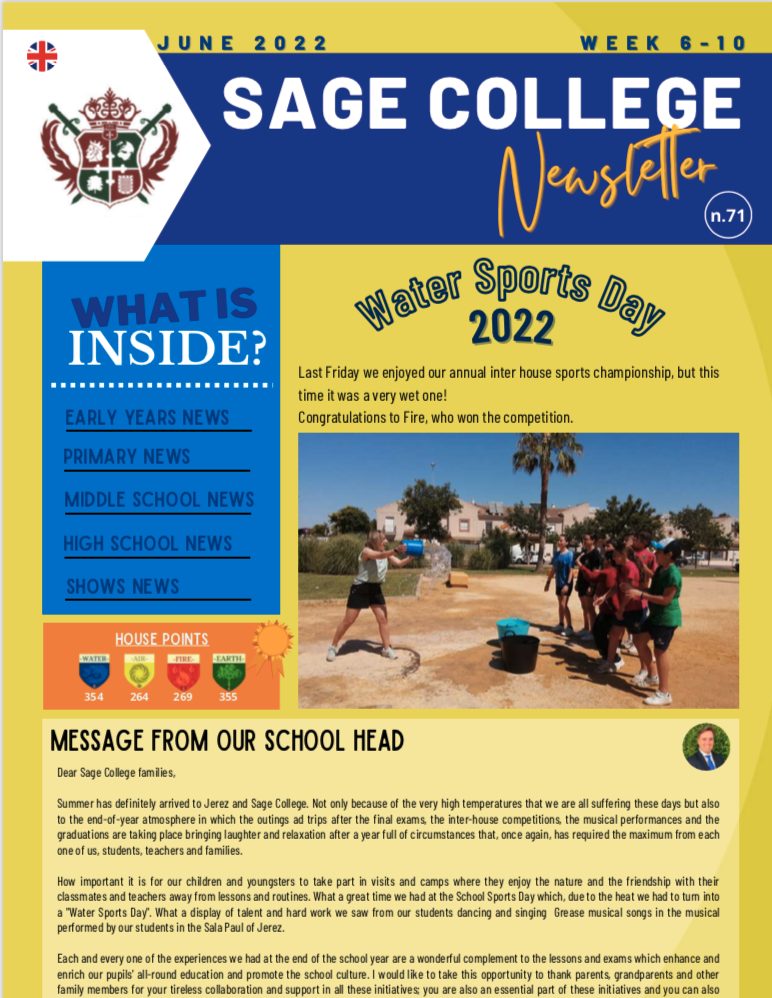 School Newsletter 10-06-2022